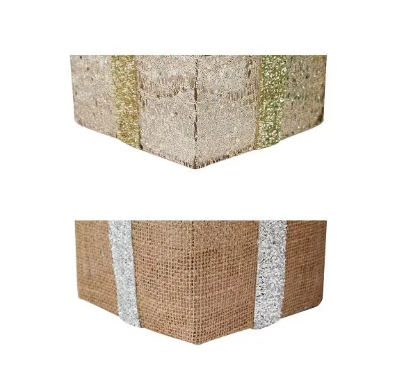 Anko 28 LED Solar Powered 3 Tinsel Wire Presents - 3 Pack/ Assorted*