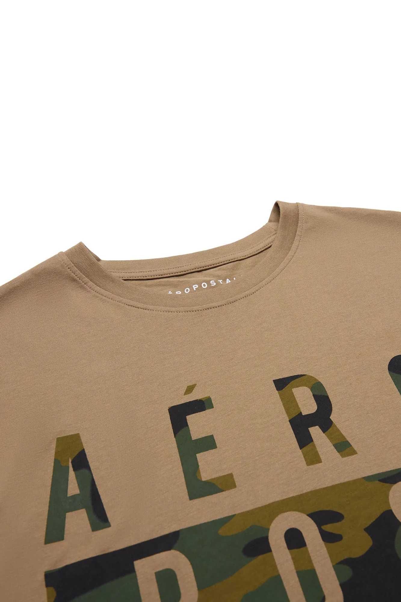 Aéropostale Camouflage Text Graphic Tee