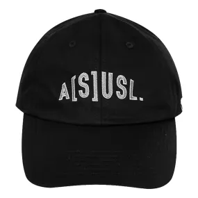 A[S]USL KIDS OUTLINE LOGO DAD CAP-BLACK