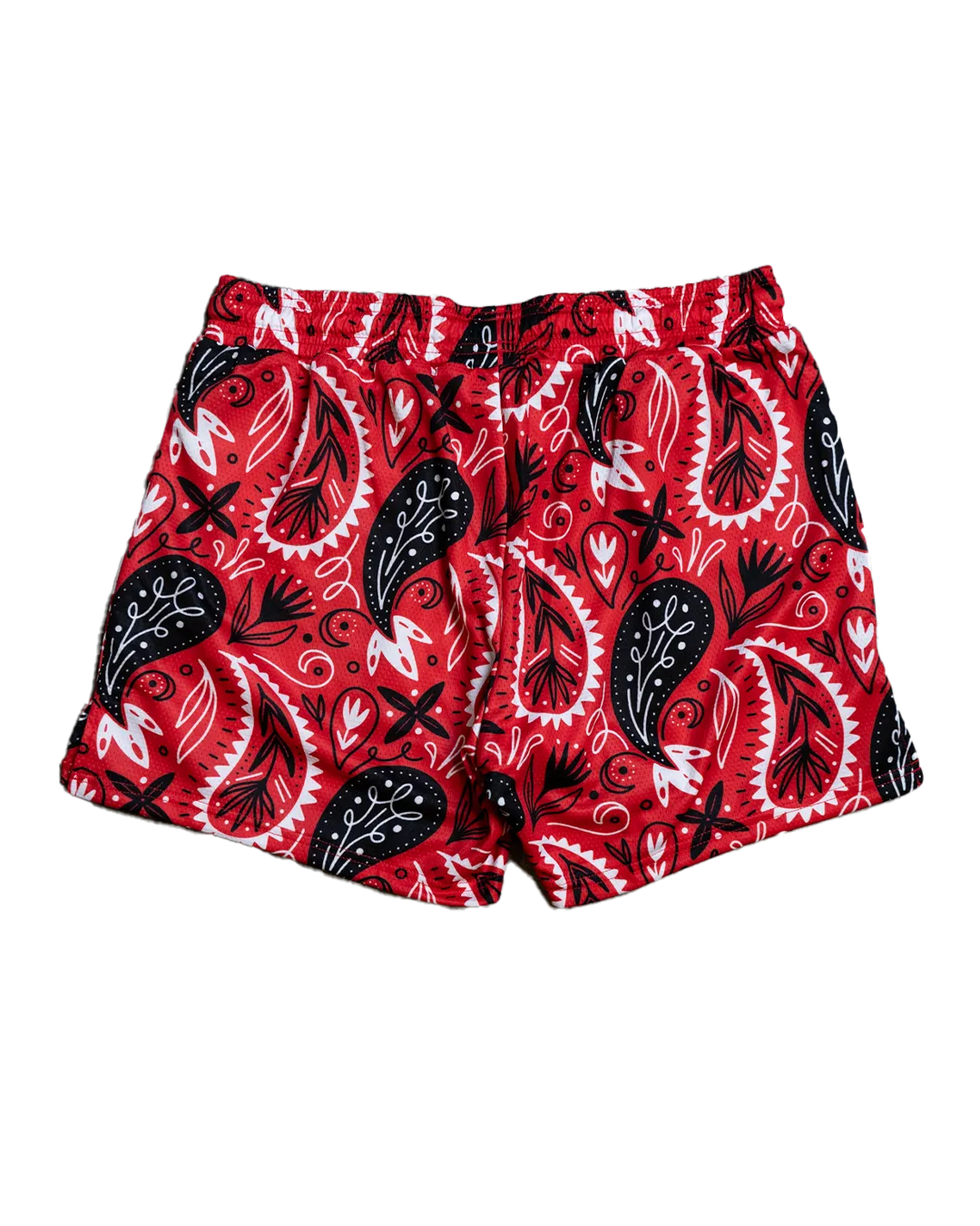 Bandana Mesh Training Short (5" Inseam) - Red