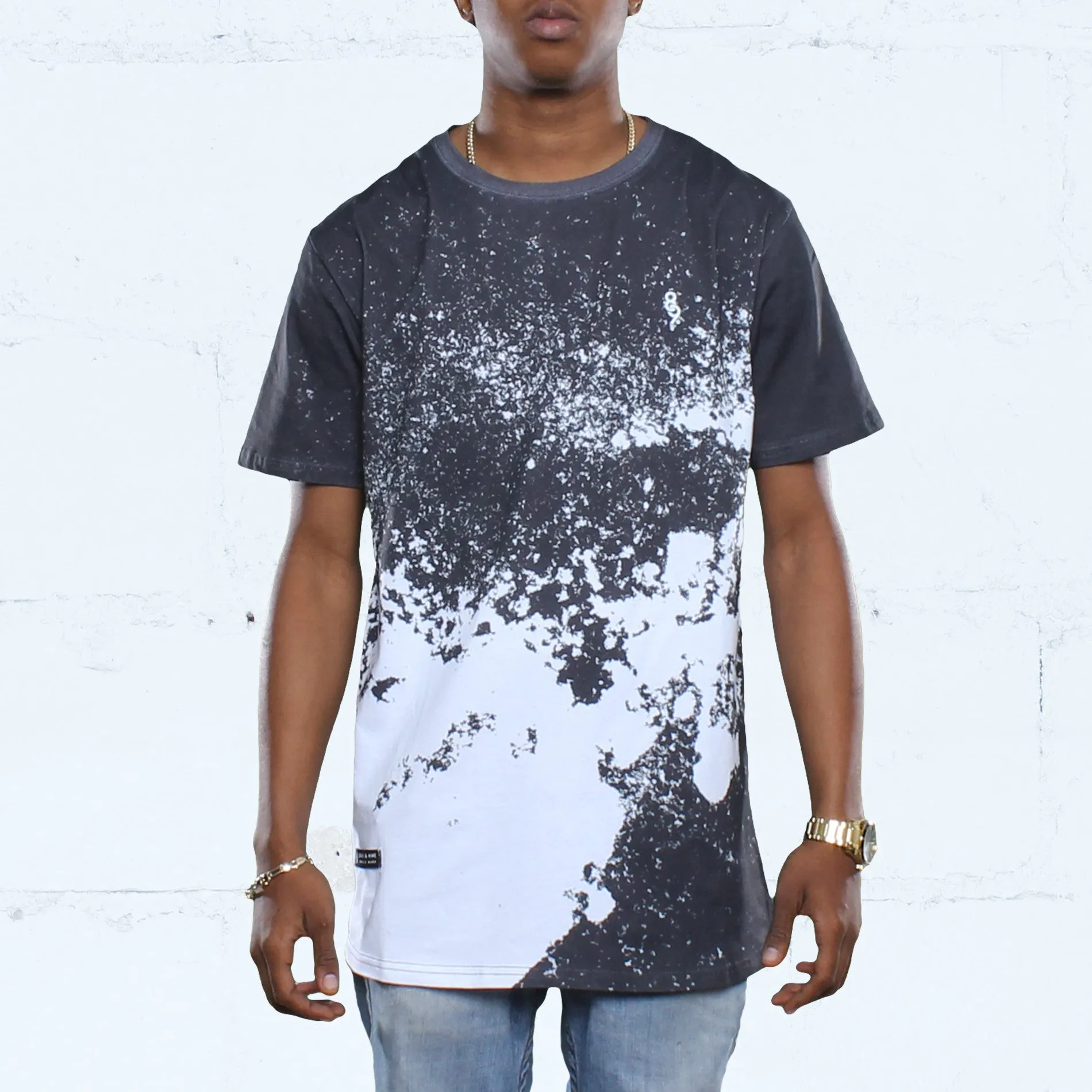 Blow Elongated T Shirt Black