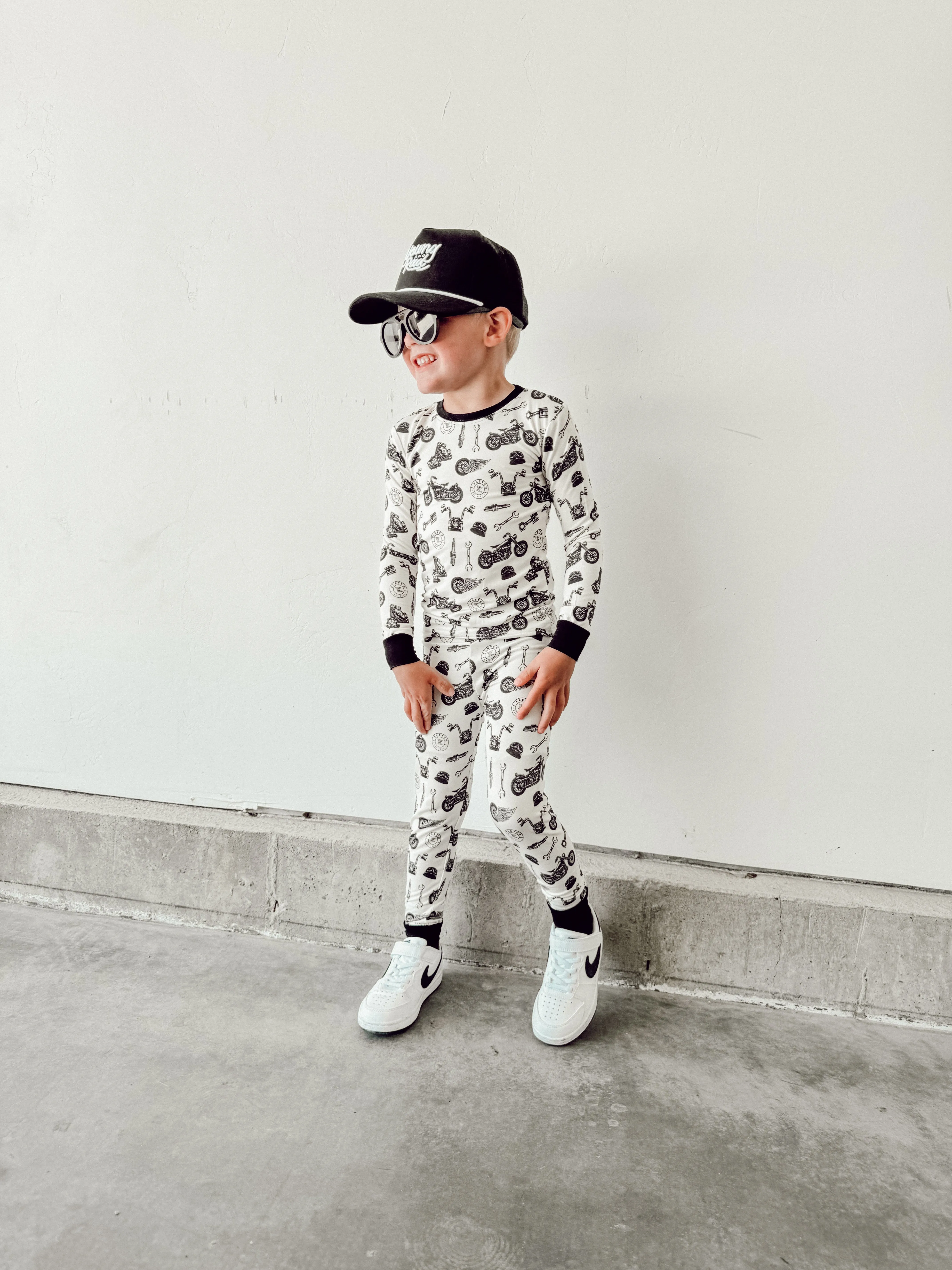 Burn Out 2 Piece Pajama Set: Core Collection