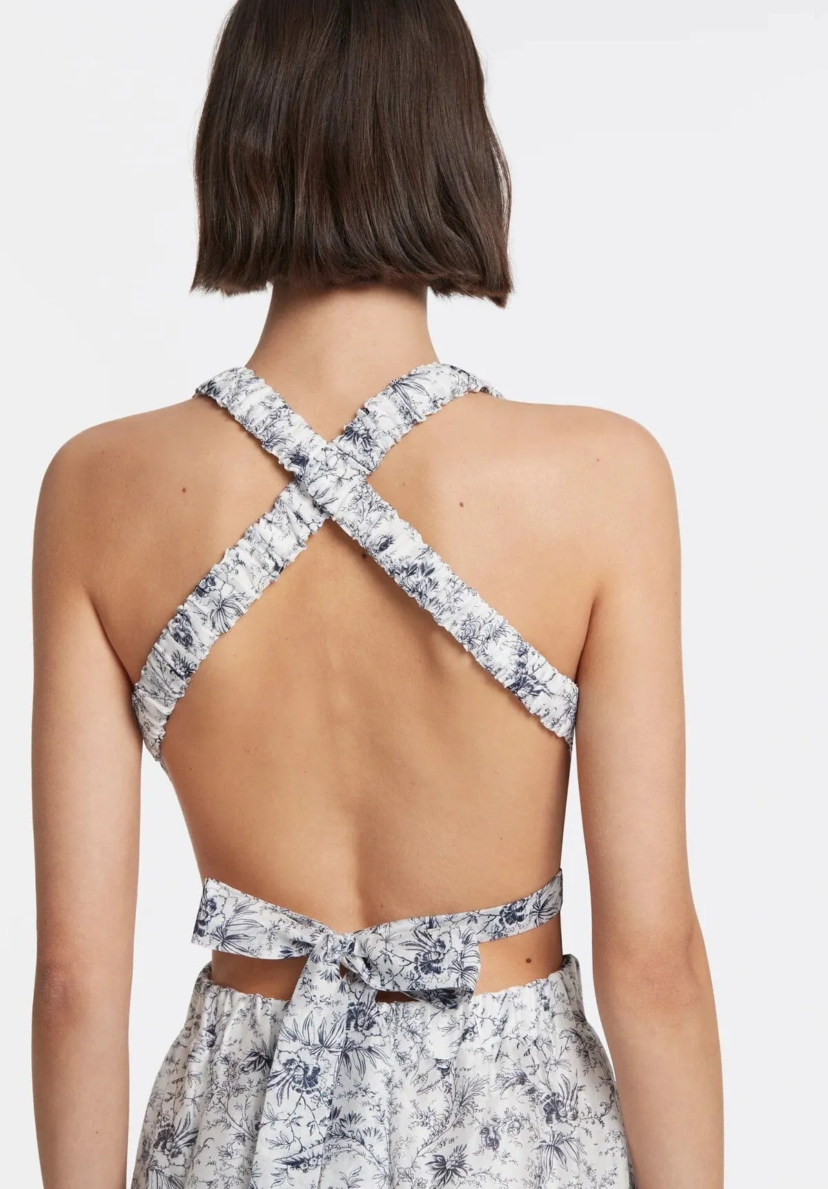 Caprice Cross Back Gown Ivory