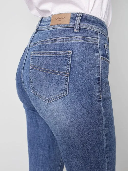 C.B 5147Z Frayed Hem Ankle Pant