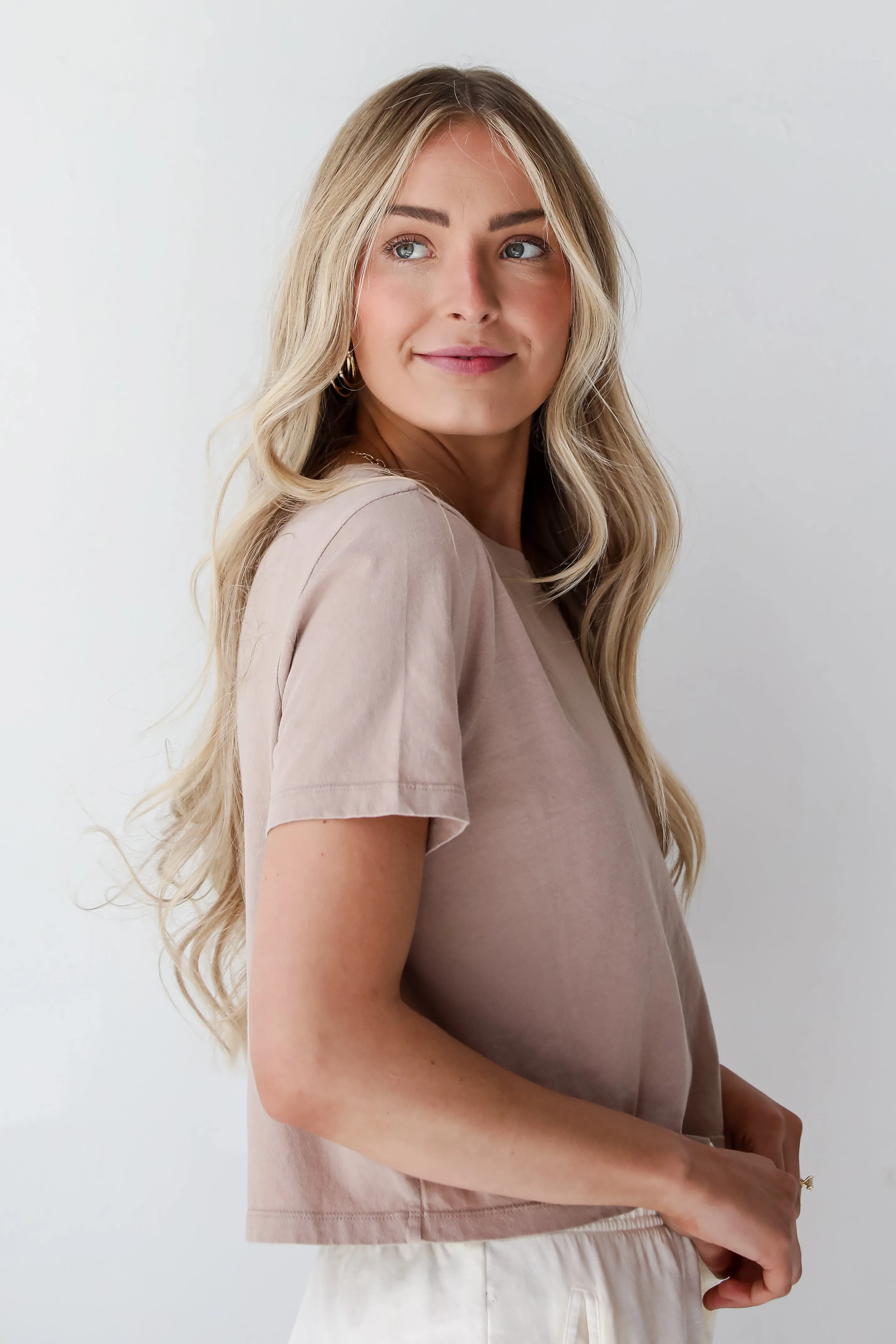 Ellie Everyday Cropped Tee - DU DEAL