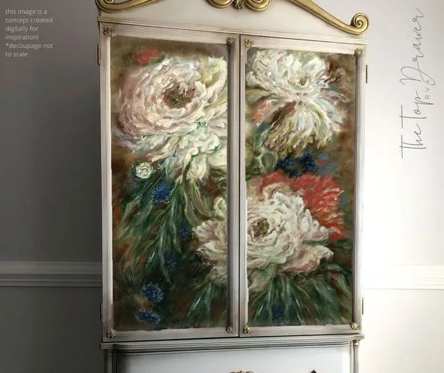 Floral Ballerina - A1 Rice Decoupage Paper- Dixie Belle Paint Company