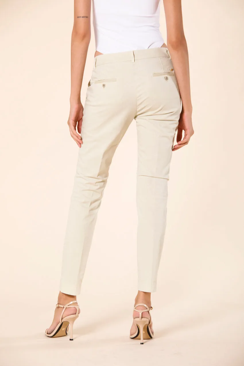 Jaqueline Archivio women's chino pants in gabardine curvy