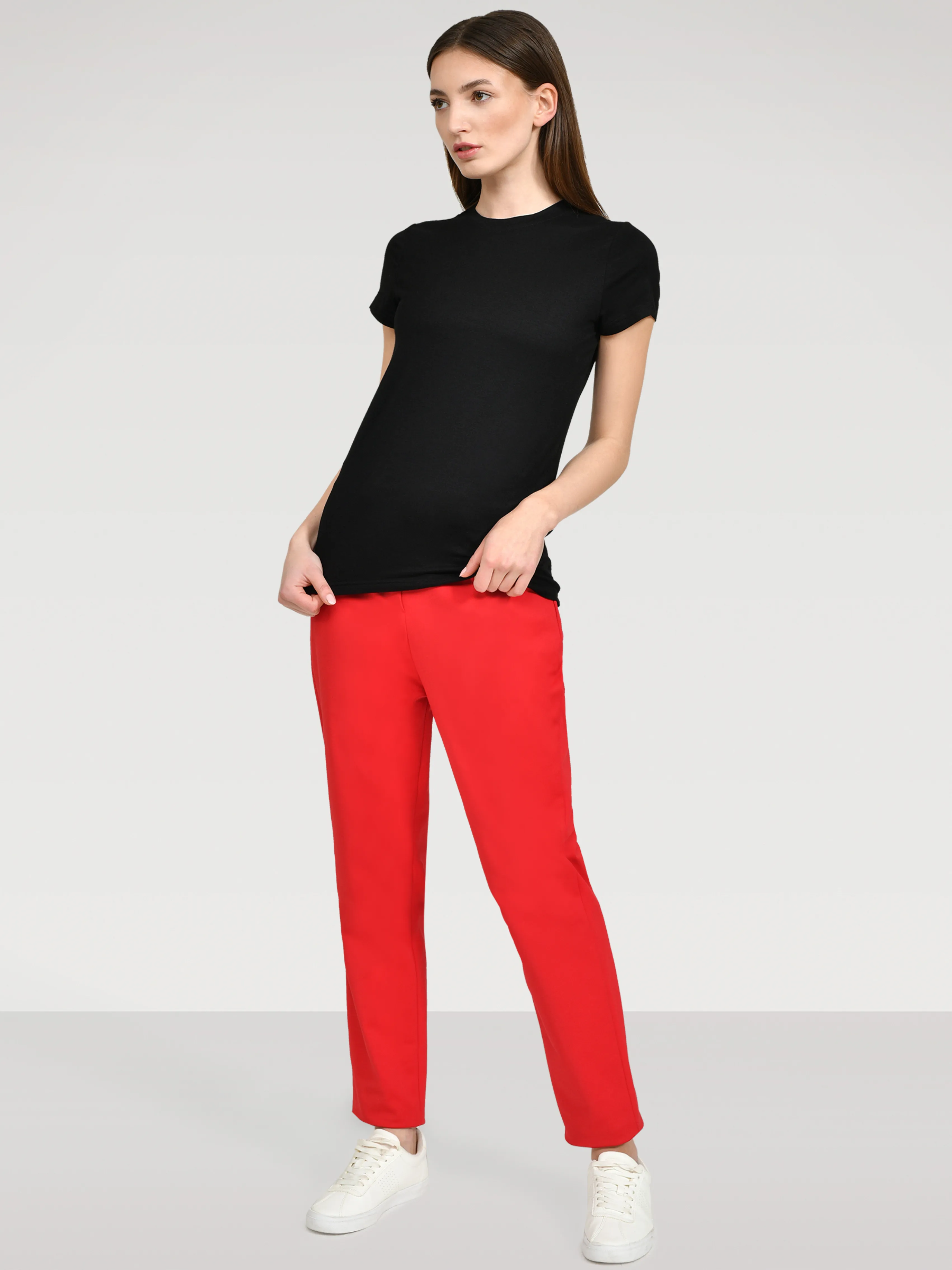 JERSEY CLASSIC T-SHIRT "FRANCA" IN BLACK