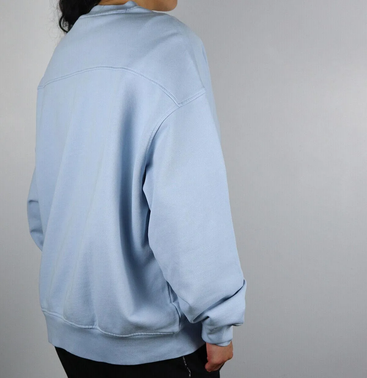 Levi's Women's Oversized Pastel Blue L/S Crewneck Sweater