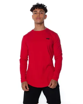 Long Sleeve Scoop - Red