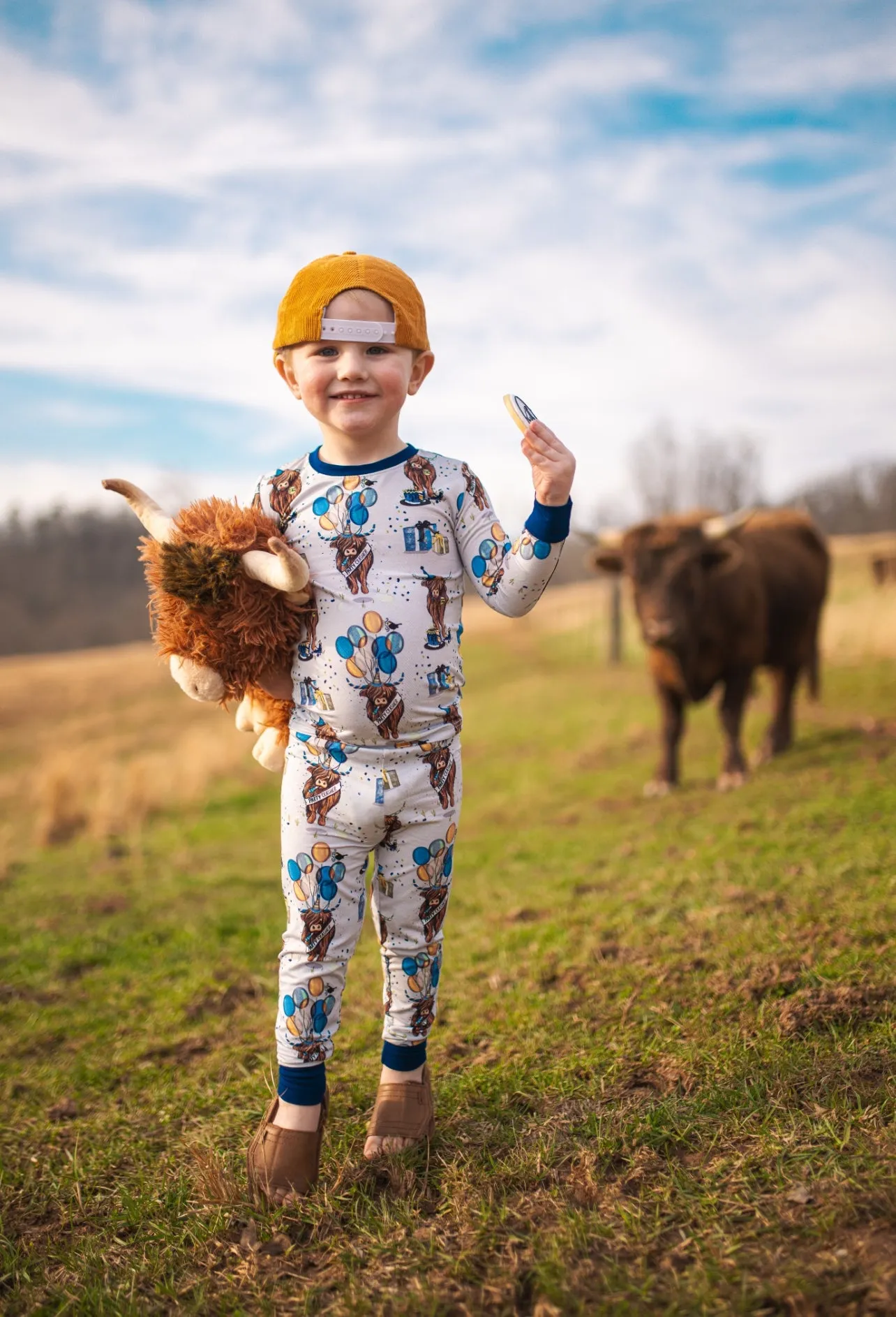 Party Crasher (Blue) 2 Piece Pajama Set