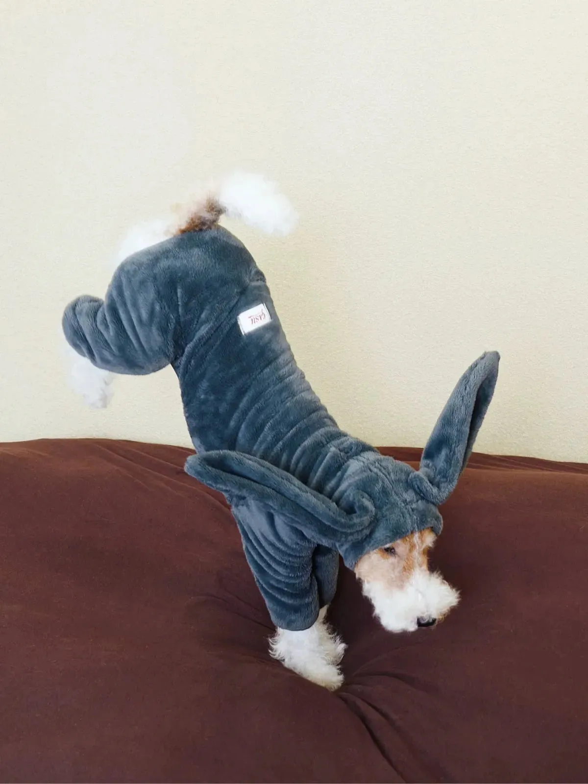 Ultra-Warm 4-Leg Fleece Jumpsuit with Detachable Bunny Ears